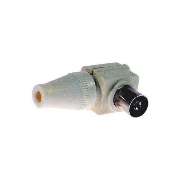 Angled 9.5mm TV antenna socket