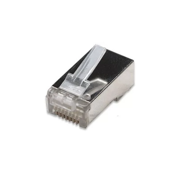 Spina RJ45 schermata cat.6 cavo rigido