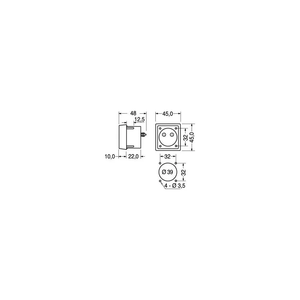 Voltmetro 30Vdc da pannello