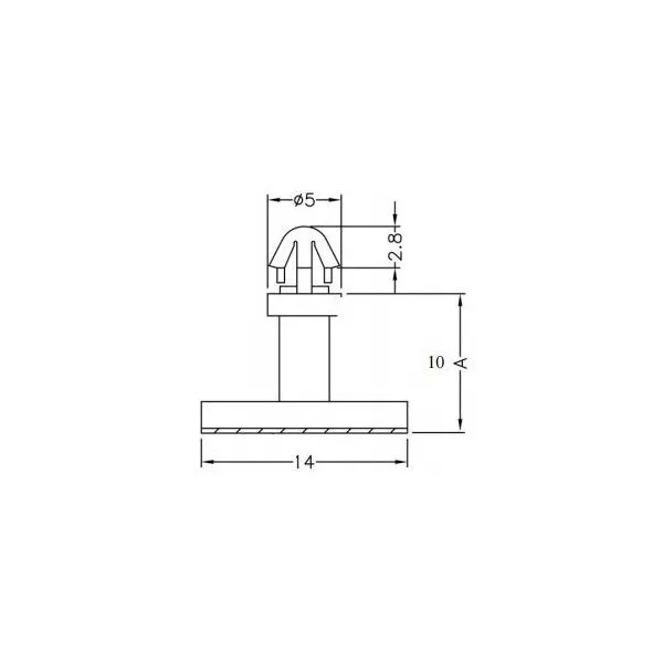 PCB spacer with double sided tape