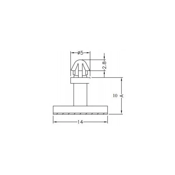 PCB spacer with double sided tape