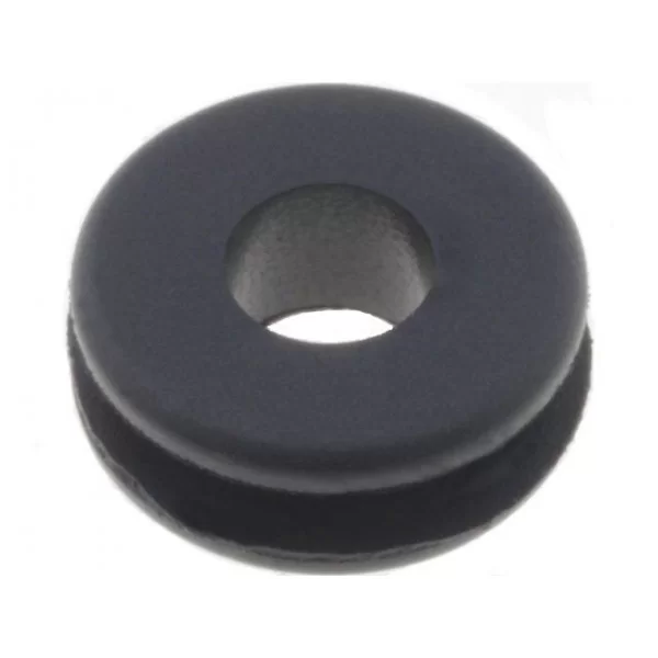 3mm black rubber grommet