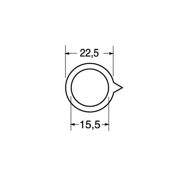 Indice grigio per manopola 22.5mm