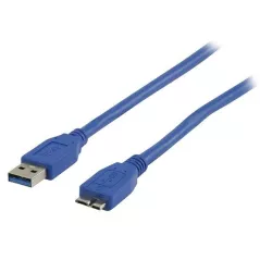 Cavo USB 3.0 spina A - spina micro B 2mt blu