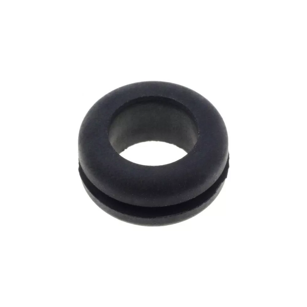 7.6mm black rubber grommet