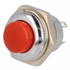 Pulsante rosso instabile deviatore 1.5A 14mm