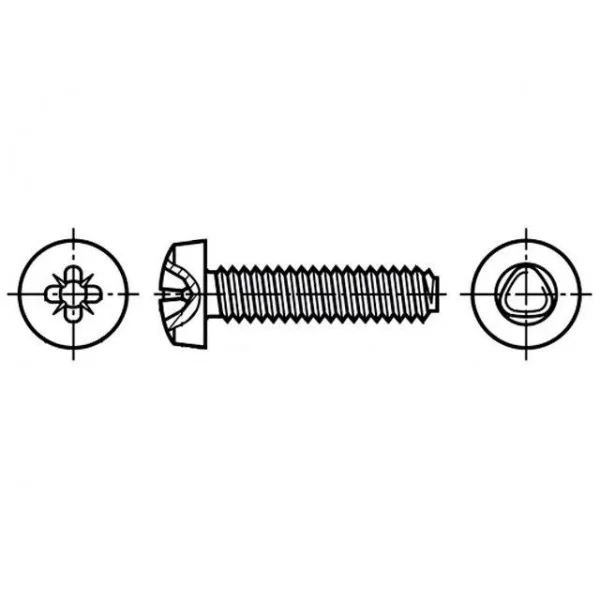 M3 cross screw 8mm long