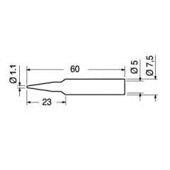 Punta ERSA 172BD 1.1mm