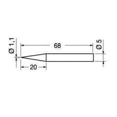 Punta ERSA 032BD 1.1mm