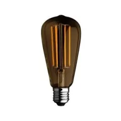 Lampada filamento LED edison GOLD 6W E27 luce calda