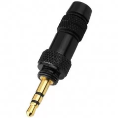 Spina JACK 3.5mm stereo volante con blocco filettato