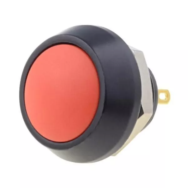 Pulsante instabile rosso 18mm IP65