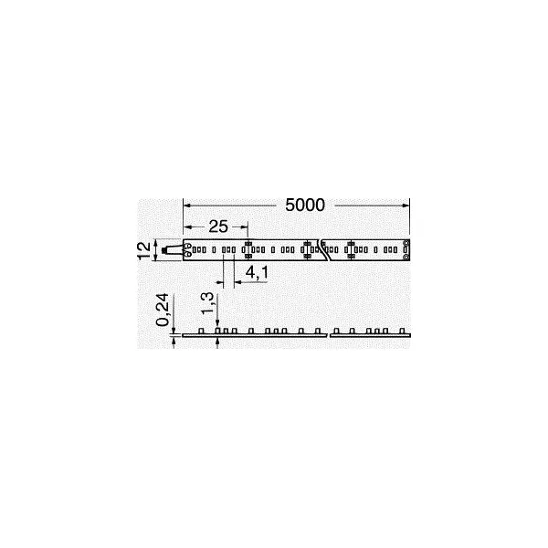 Striscia LED IP20 2835 bianco freddo 24V