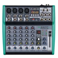 ZZMXBTE6 Mixer Compatto 6 Canali con DSP USB BLUETOOTH