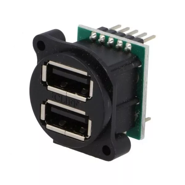 Dual USB PCB Socket - EX