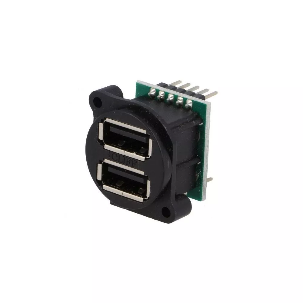 Dual USB PCB Socket - EX