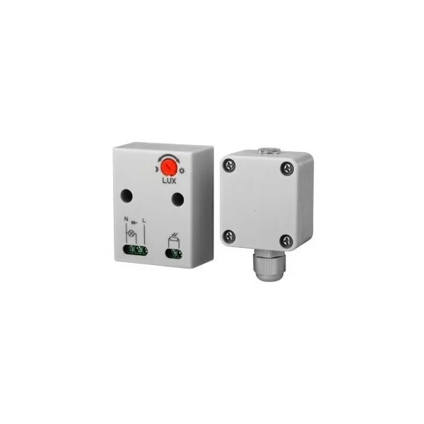 Sensore crepuscolare 220Vac regolabile IP65