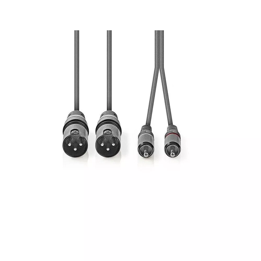 Cavo audio 2 RCA M - 2 XLR M 1.5mt