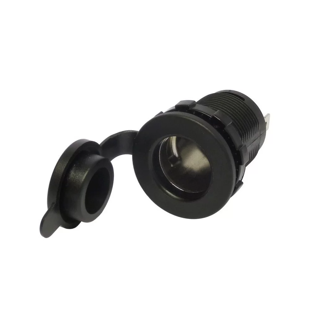 Panel cigarette lighter socket with cap