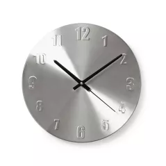 Wall clock 30cm silver