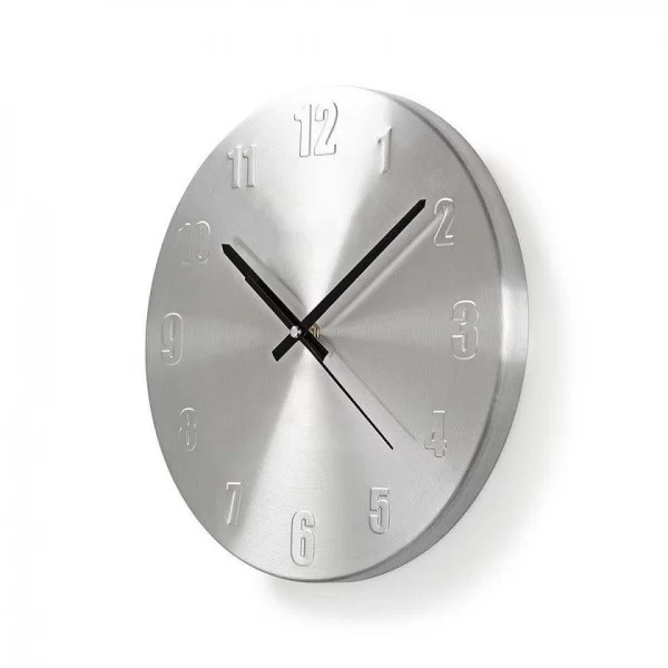 Wall clock 30cm silver