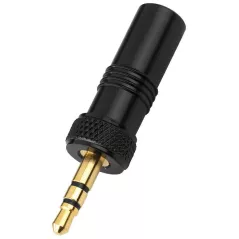 Jack 3.5mm stereo flying plug with thread lock PG-323PG