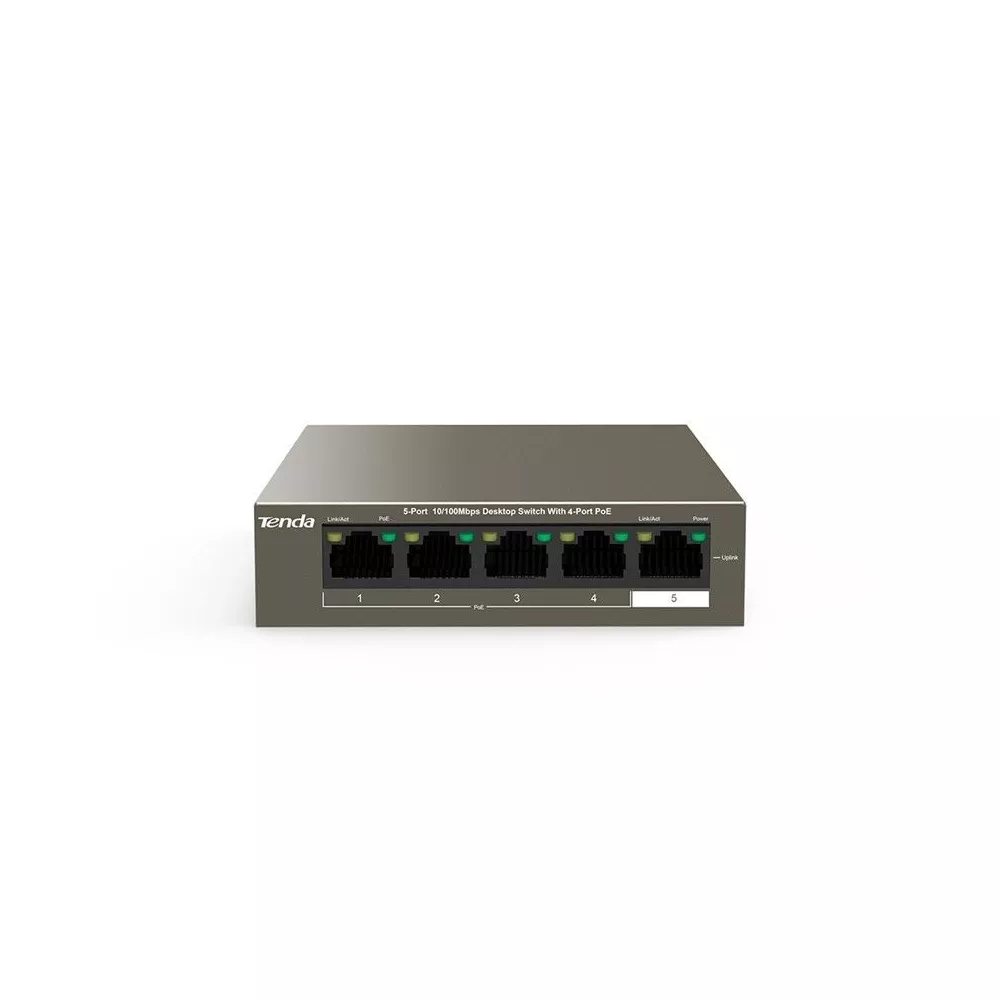 Switch LAN 5 Porte 10 100 Mbps POE TEF1105P-4-63W