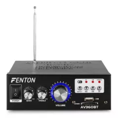 Amplificatore stereo 2X40W radio FM USB MP3 Bluetooth