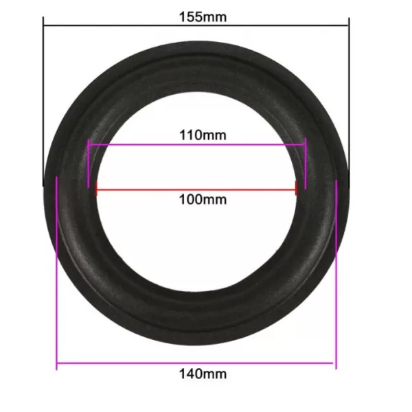 Bordo in Foam 156mm 6.5"