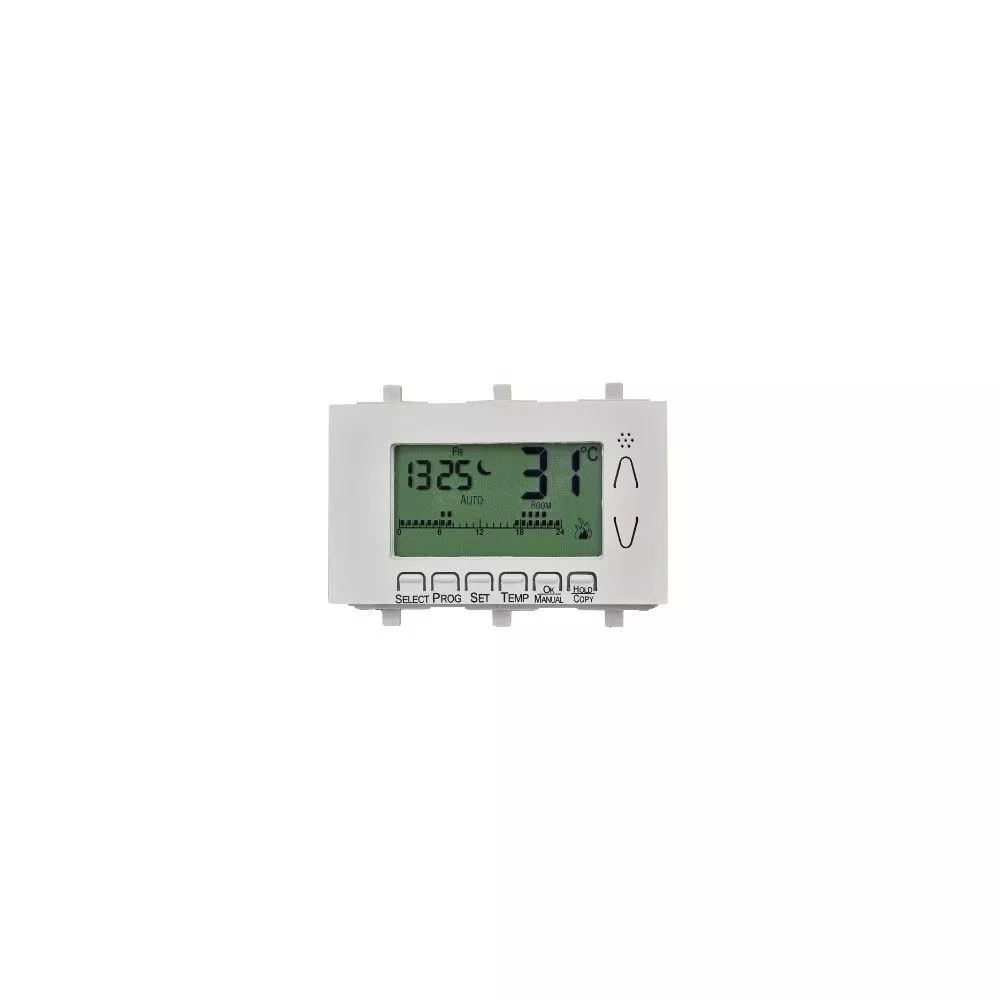 Flush-mounted weekly digital thermostat for 503 box