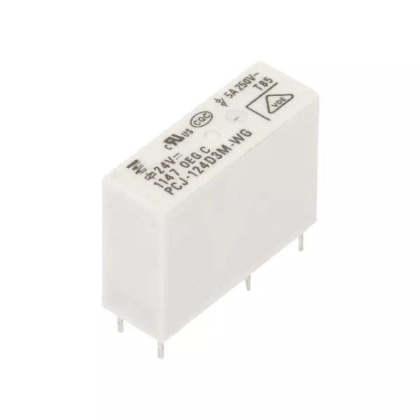 Relay 24V 5A 1 changeover PCJ-124D3M-WG