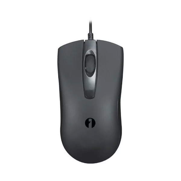 Black USB optical mouse