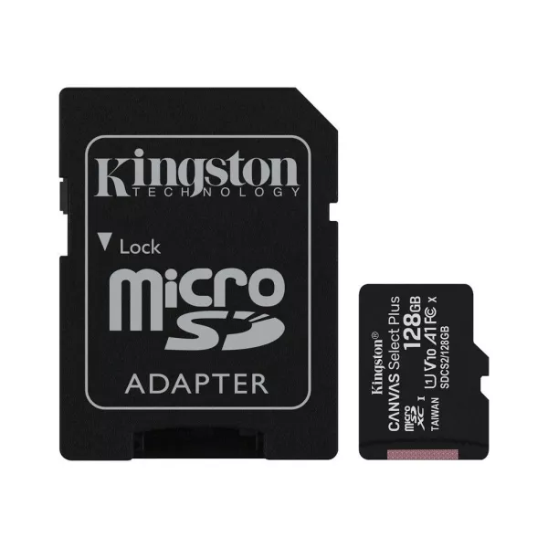 Micro SD HC kingston 128GB classe 10 con adattatore
