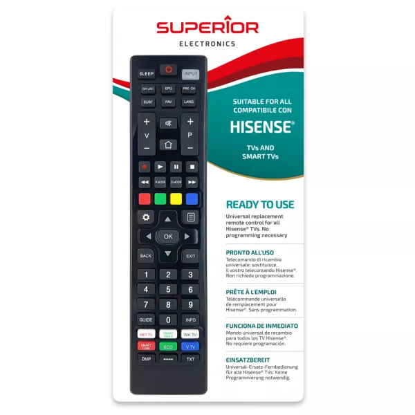 SMART Hisense Superior universal remote control