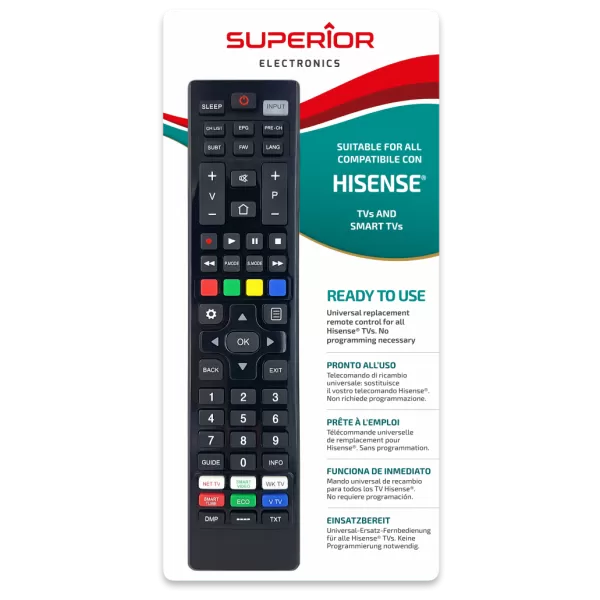 SMART Hisense Superior universal remote control