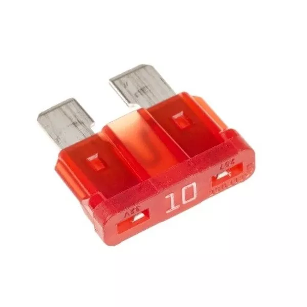 Red 10A blade fuse