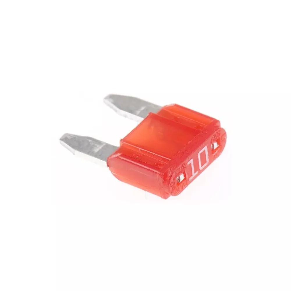 Red 10A blade mini fuse