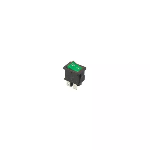 Green bipolar 6A rocker switch