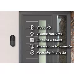 Outdoor video door phone with wireless IP doorbell