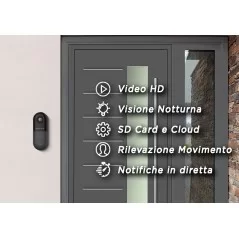 Videocitofono con campanello IP wireless da esterno