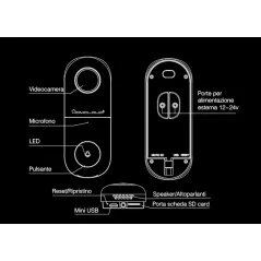 Videocitofono con campanello IP wireless da esterno