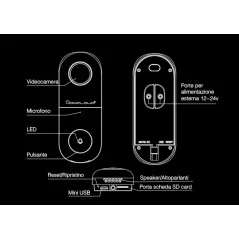 Videocitofono con campanello IP wireless da esterno