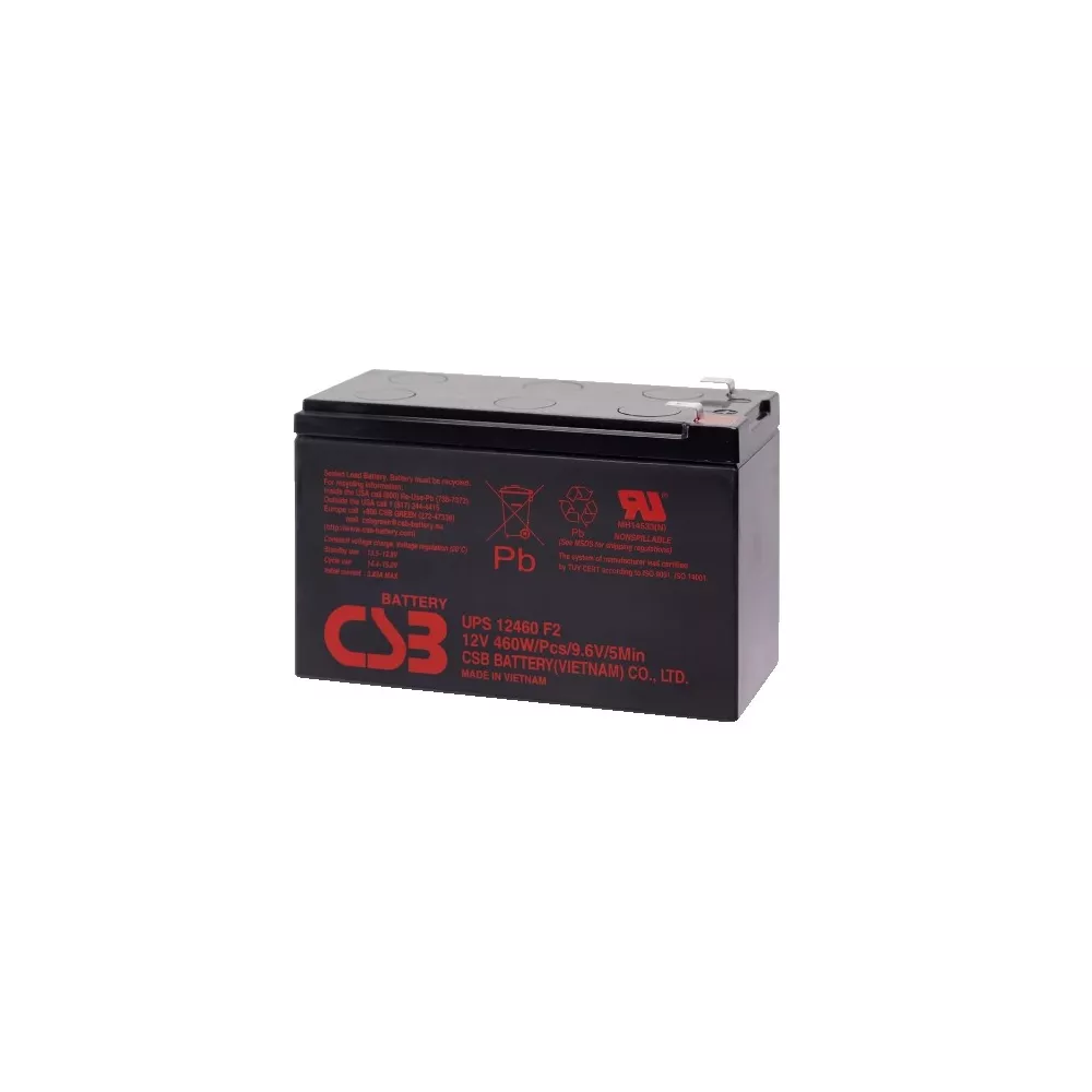 Batteria al piombo 12V 460W CSB UPS12460F2