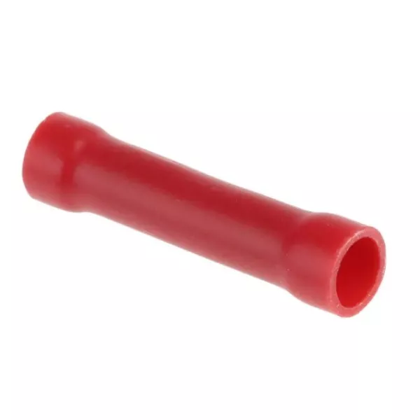 Red insulated 1.5mm junction tube to be crimped