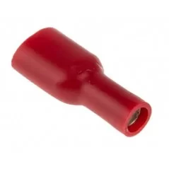 6.3mm female faston red insulated