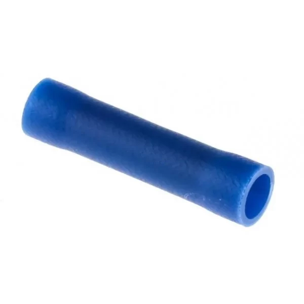 Blue insulated 2.5mm junction tube to be crimped