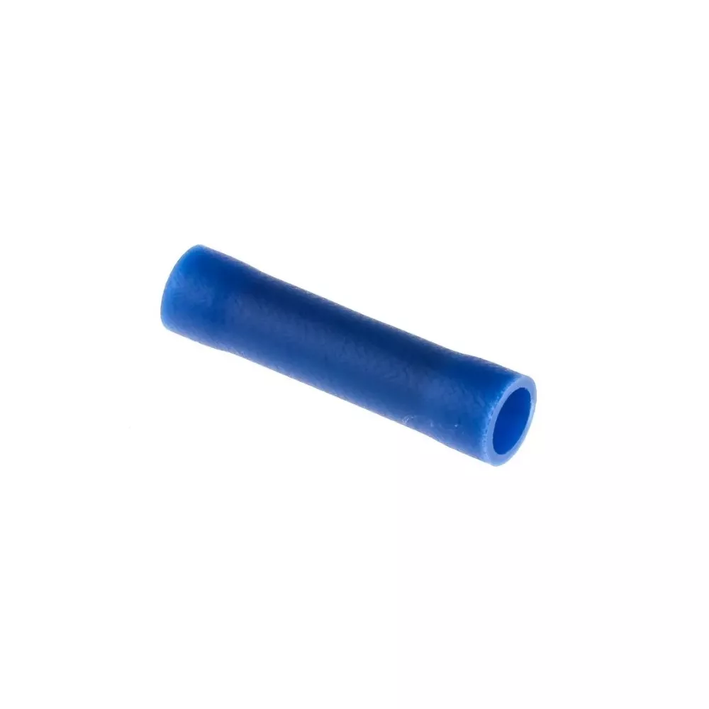 Blue insulated 2.5mm junction tube to be crimped