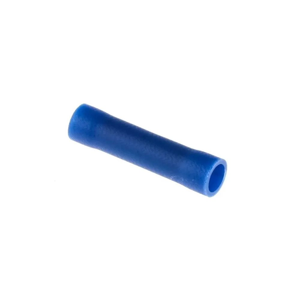 Blue insulated 2.5mm junction tube to be crimped