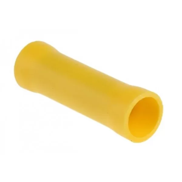 Tubetto giunzione 6mm isolato giallo da crimpare