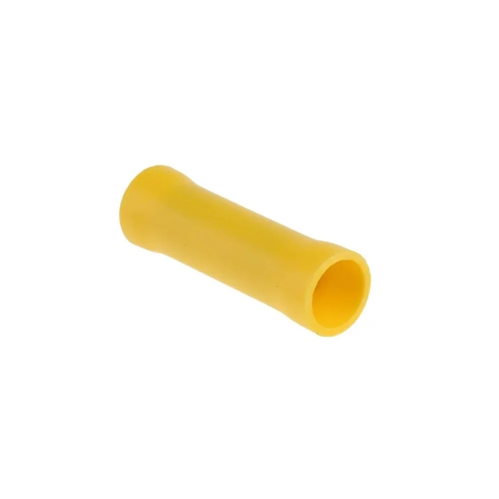 Tubetto giunzione 6mm isolato giallo da crimpare